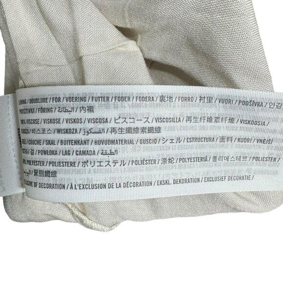 Abercrombie & Fitch Lace Overlay Wrap Dress M Viscose/Polyester - Picture 8 of 8